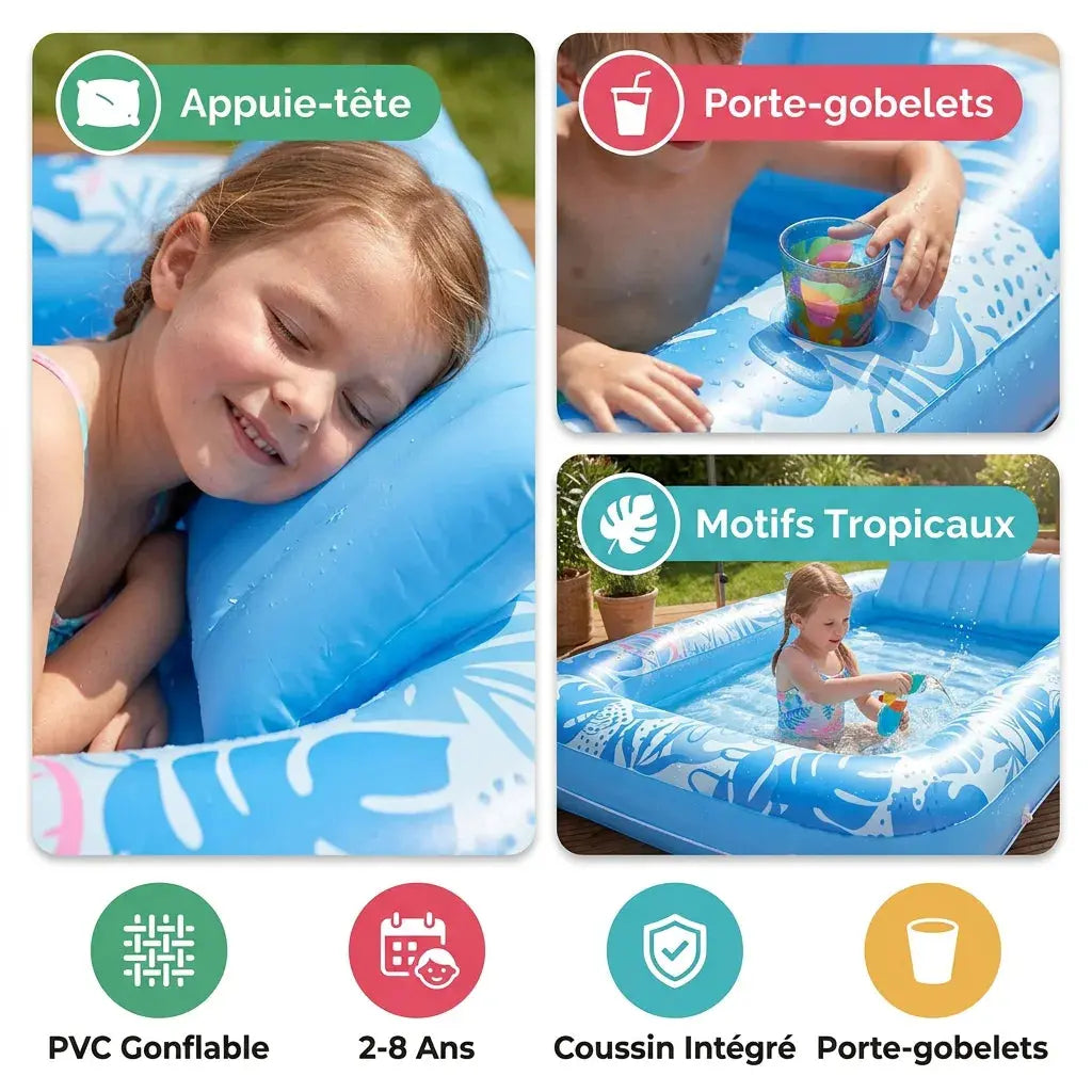 Matelas Gonflable Piscine XXL Enfant – Jeux d’Eau Été