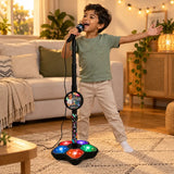 Micro Karaoké Enfant Lumineux – Pied Réglable