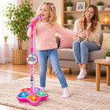 Micro Karaoké Enfant Lumineux – Pied Réglable