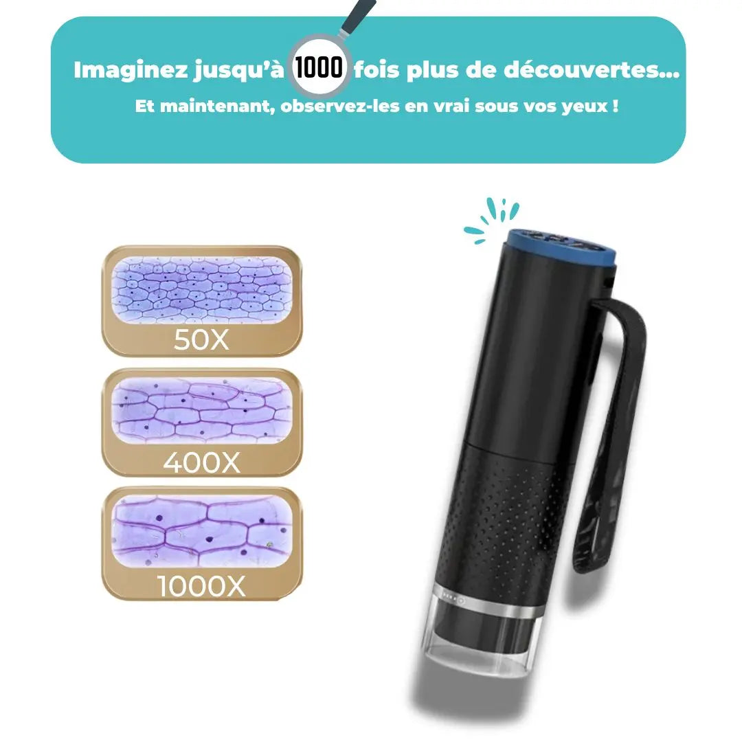 Portable WiFi Kids’ Electron Microscope 1000x – Ages 6+