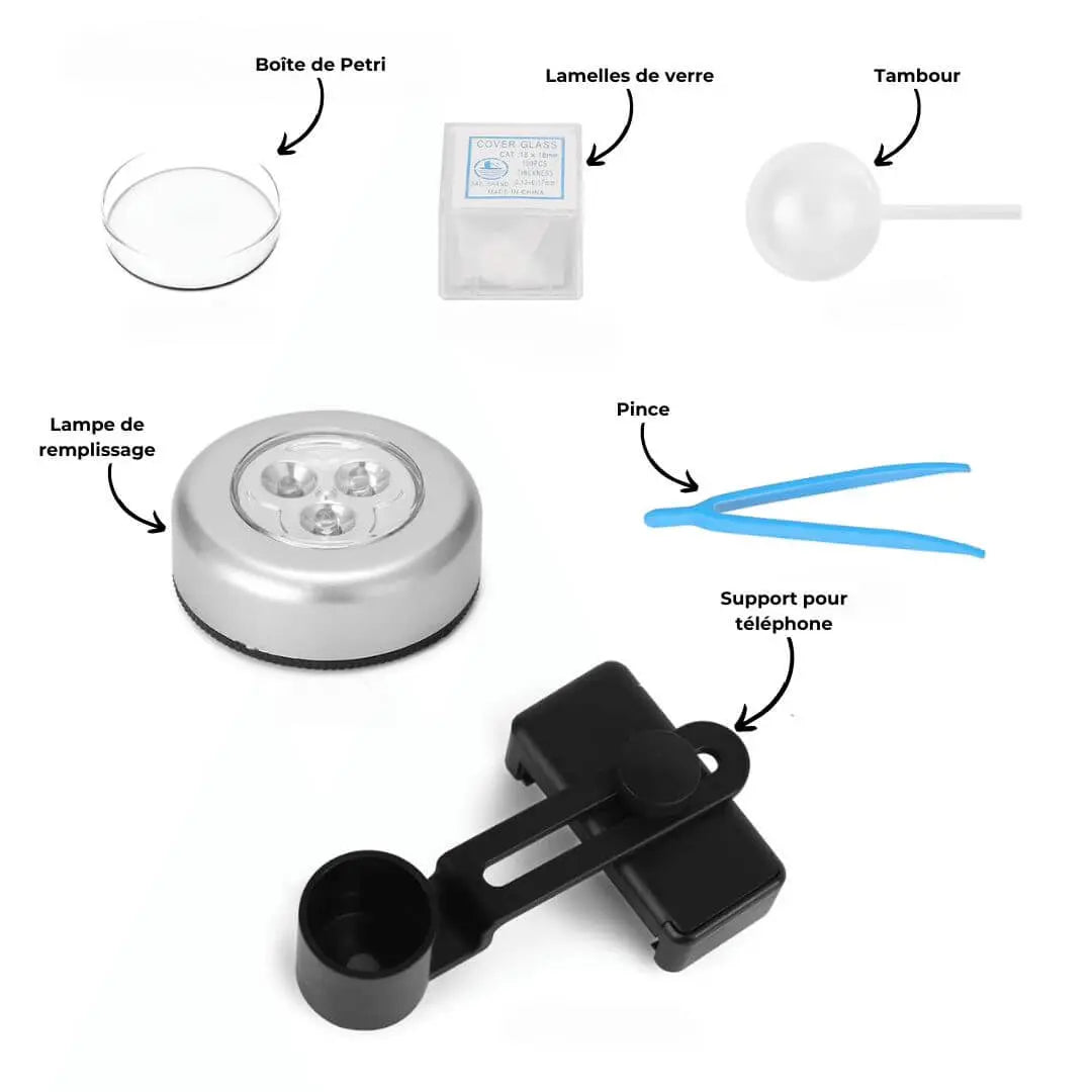 Microscope Enfant Avancé 2000x – Dès 6 Ans