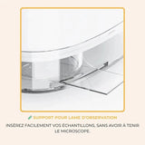 Microscope Enfant avec Écran 5 cm et Zoom 1000x Blanc – Dès 6 Ans