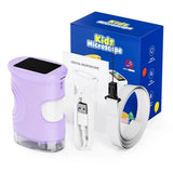 Microscope Enfant avec Écran 5 cm et Zoom 1000x Violet – Dès 6 Ans