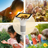 Microscope Enfant avec Écran 7,6 cm et Zoom 1000x - EduZoom Blanc