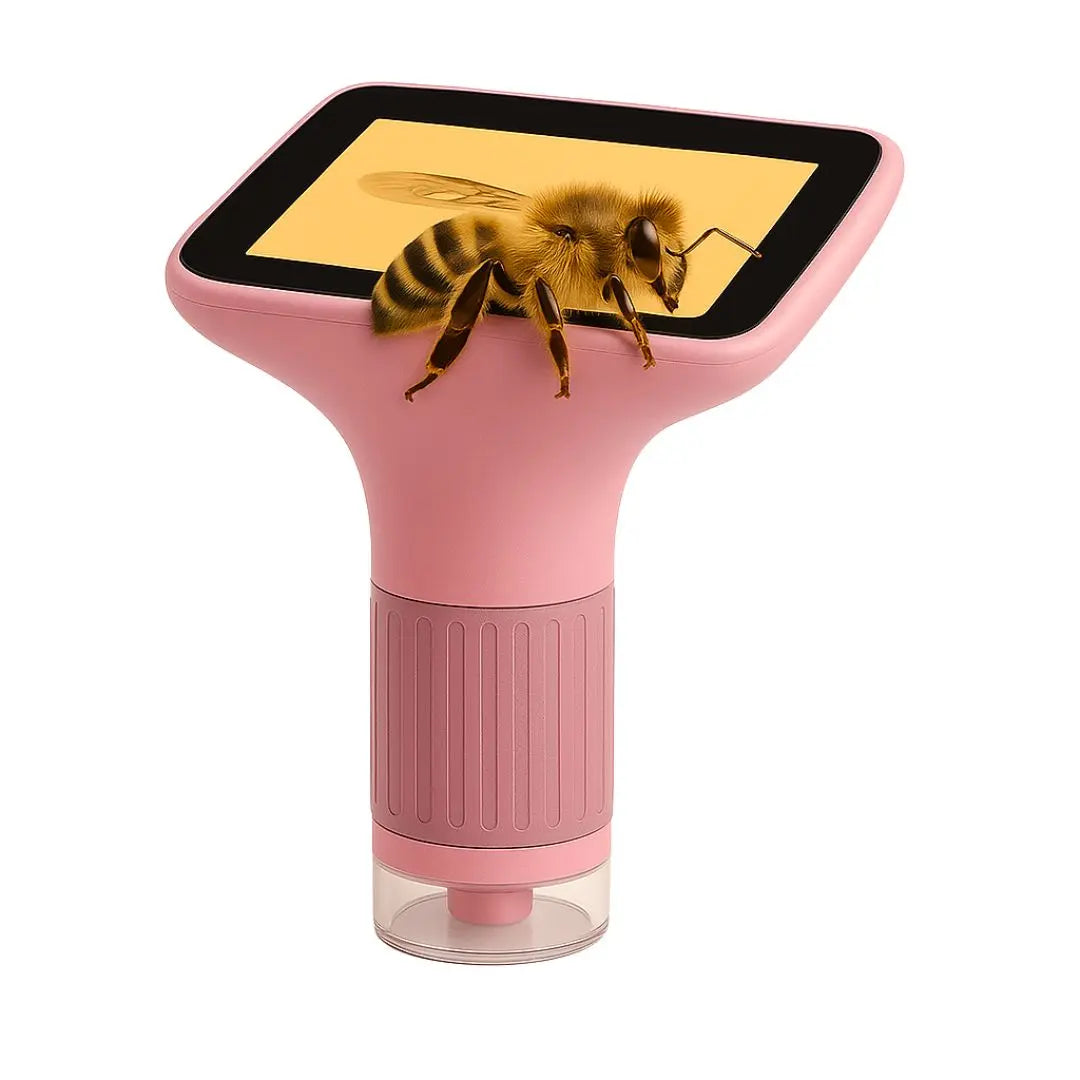 Microscope Enfant Écran 7,6cm et Zoom 1000x Rose – Dès 6 Ans