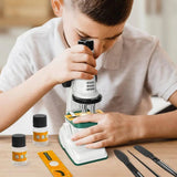 Microscope Optique Enfant Éducatif 12 Lames Préparées – Dès 6 Ans