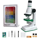 Microscope Optique Enfant Éducatif 12 Lames Préparées – Dès 6 Ans