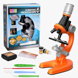 Microscope Optique Enfant 1200x Kit avec Spécimens – Dès 6 Ans