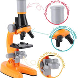 Microscope Optique Enfant 1200x Kit avec Spécimens – Dès 6 Ans