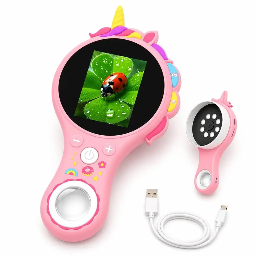 Microscope Portable Enfant – Écran HD – Zoom x500 – Dès 6 Ans