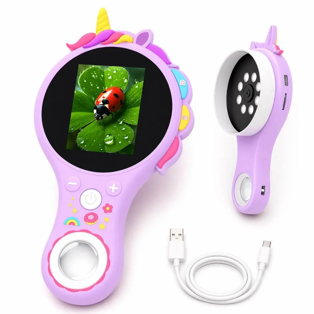Microscope Portable Enfant – Écran HD – Zoom x500 – Dès 6 Ans