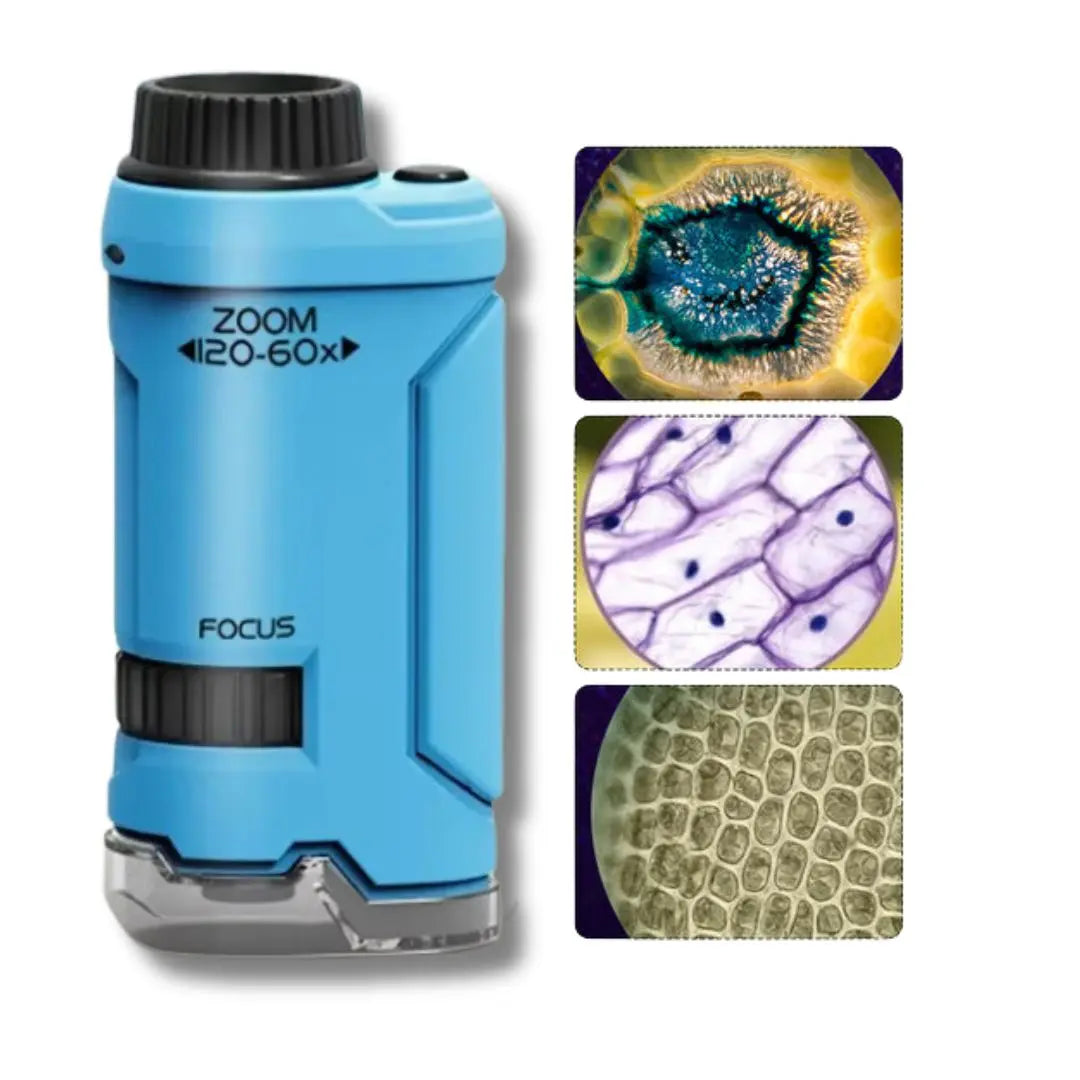 Microscope de Poche Enfant 60-120x – Dès 4 Ans