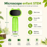 Microscope de Poche Enfant STEM – Dès 4 Ans