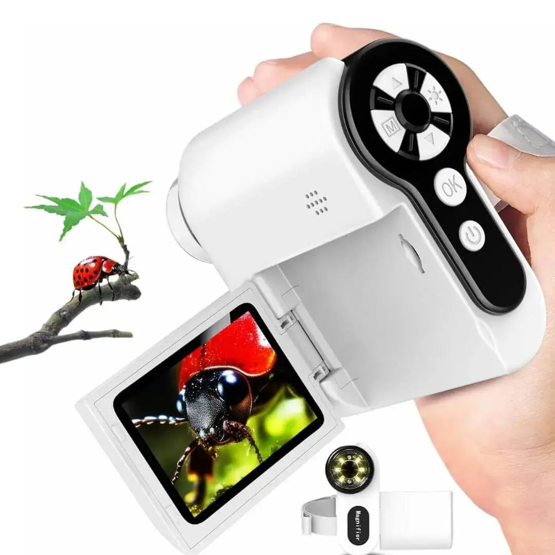 Microscope Électronique Enfant 1000x Écran Rabattable – Dès 6 Ans