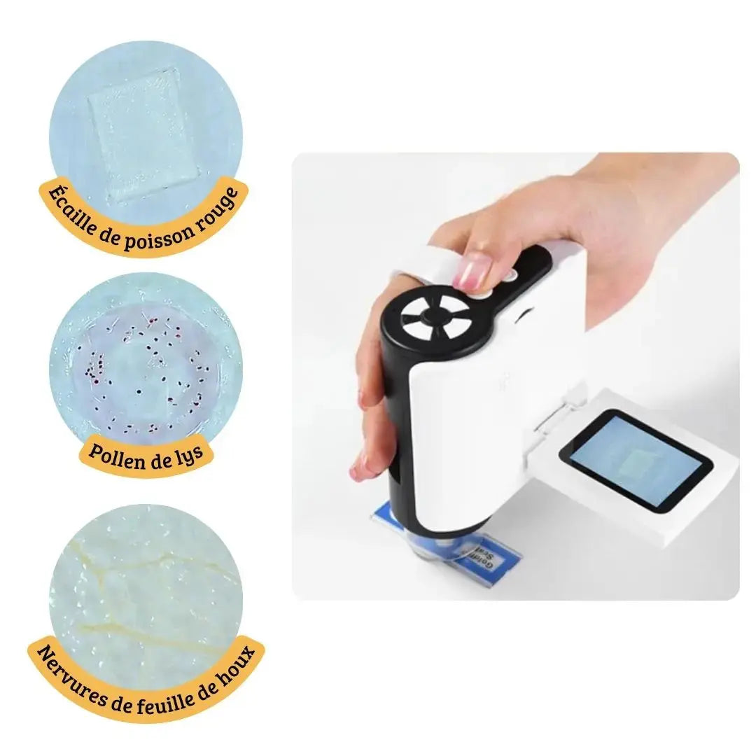 Microscope Numérique Enfant 1000x Écran Rabattable (Pack) – Dès 6 Ans