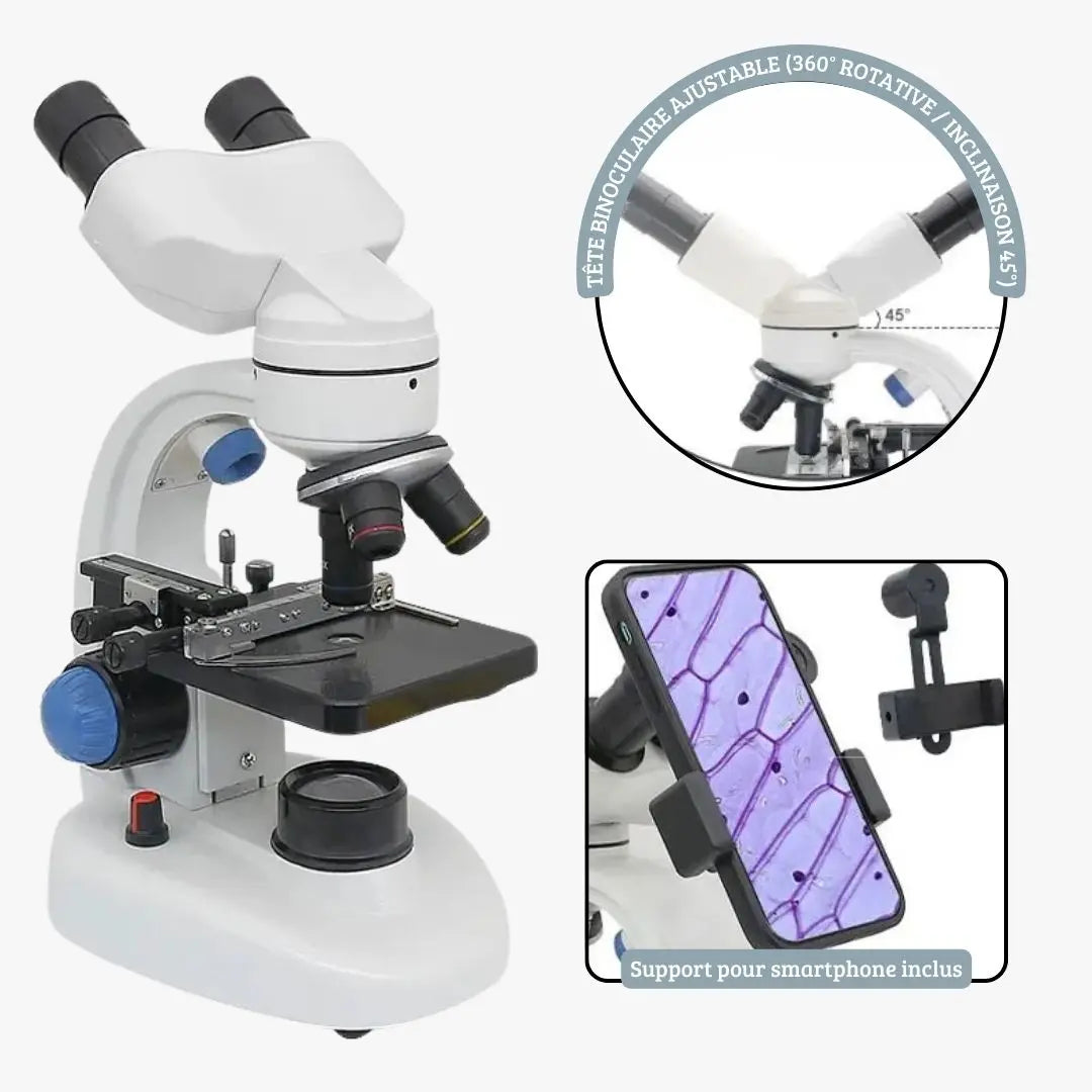 Microscope Numérique Enfant Binoculaire 2000X – Dès 6 Ans