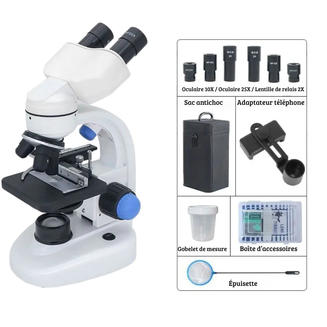 Microscope Numérique Enfant Binoculaire 2000X – Dès 6 Ans
