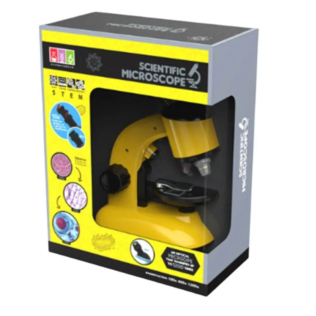 Microscope Optique Enfant 1200X Tête Rotative & Filtres – Dès 6 Ans