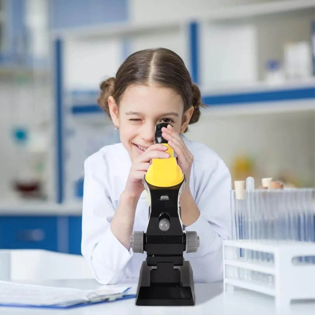 Microscope Optique Enfant 1200X avec Support Téléphone – Dès 8 Ans