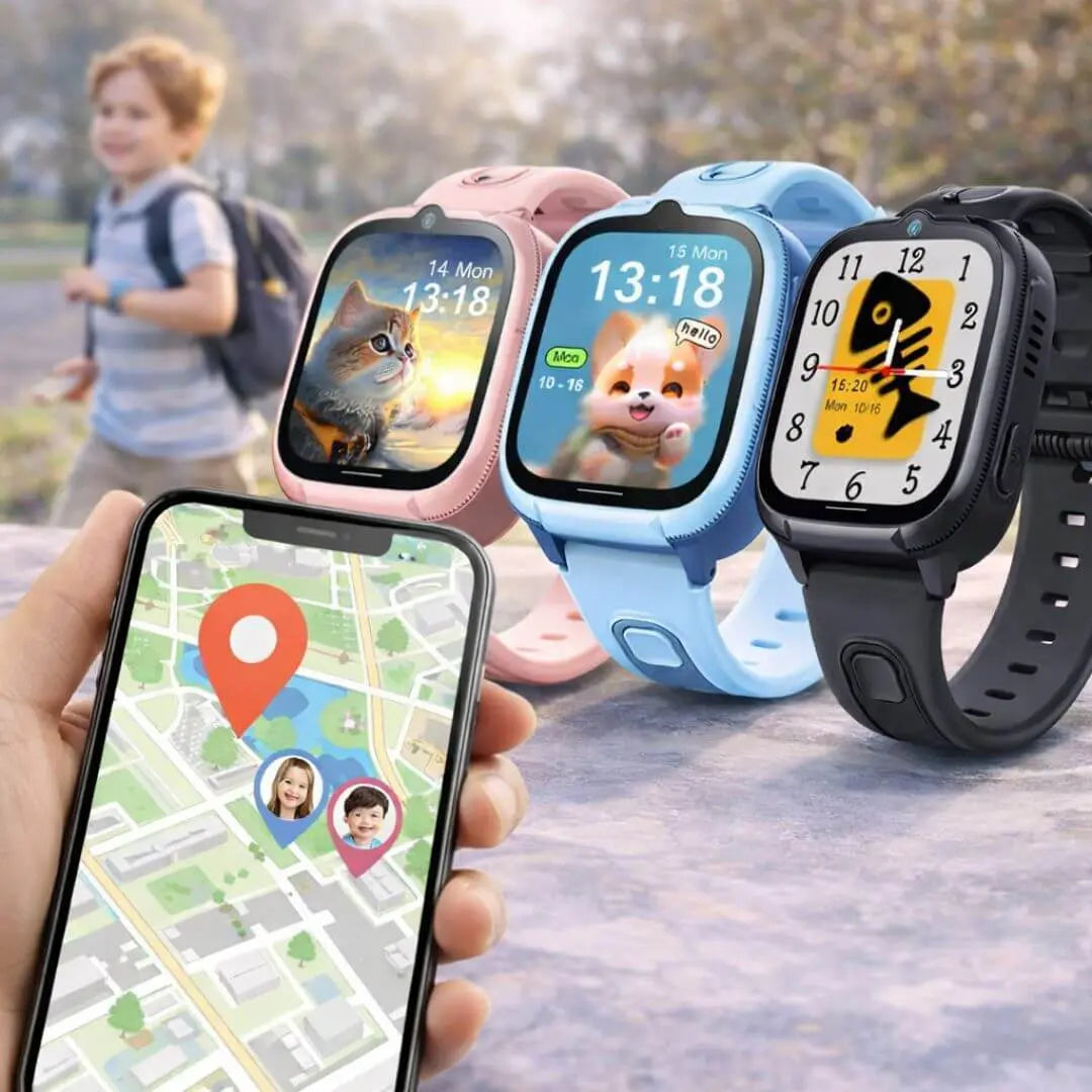 Montre 4G Enfant GPS HD – Appels Vidéo, SOS & Étanche IPX7