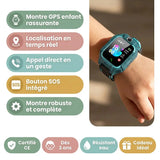 Montre Connectée Enfant GPS – Appels SIM, Caméra & Géoloc