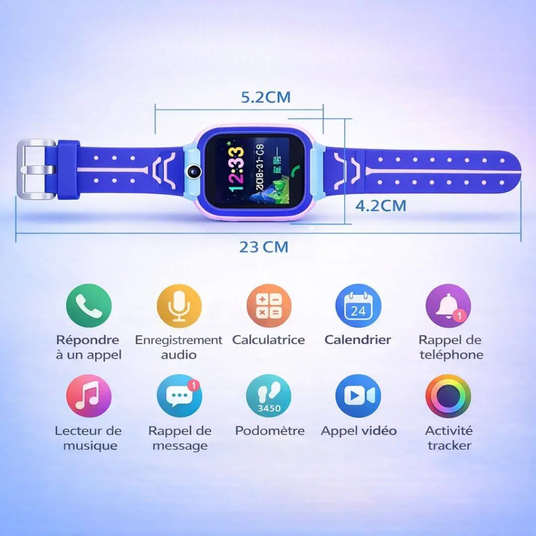 Montre Connectée Enfant SOS & Localisation