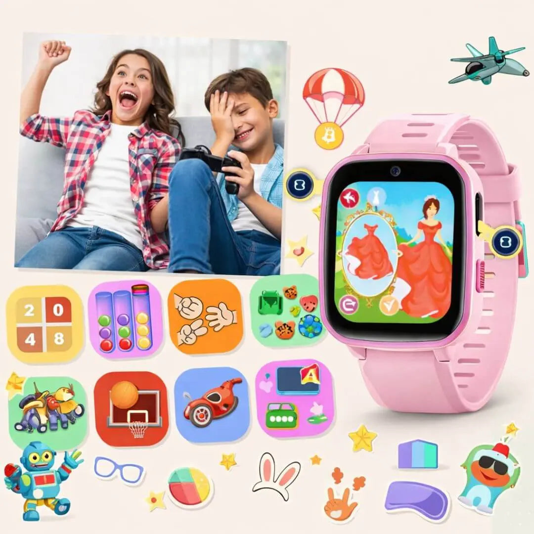 Montre Enfant avec Caméra HD – Jeux Éducatifs & Photos Amusantes
