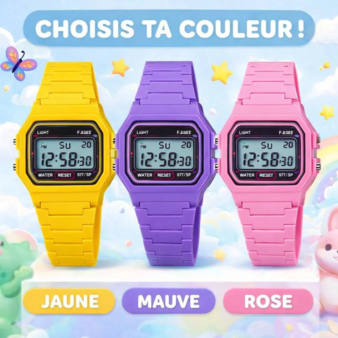Montre Enfant Garçon Digitale Sport – Idéale pour l'Autonomie