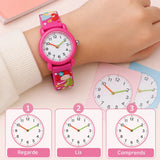 Montre Fée Enfant - Bracelet 3D & Apprendre l'Heure