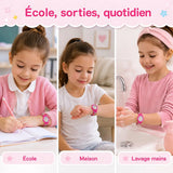 Montre Fée Enfant - Bracelet 3D & Apprendre l'Heure