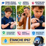 Montre Connectée Enfant GPS 4G – Appels Vidéo, SOS & Localisation Temps Réel