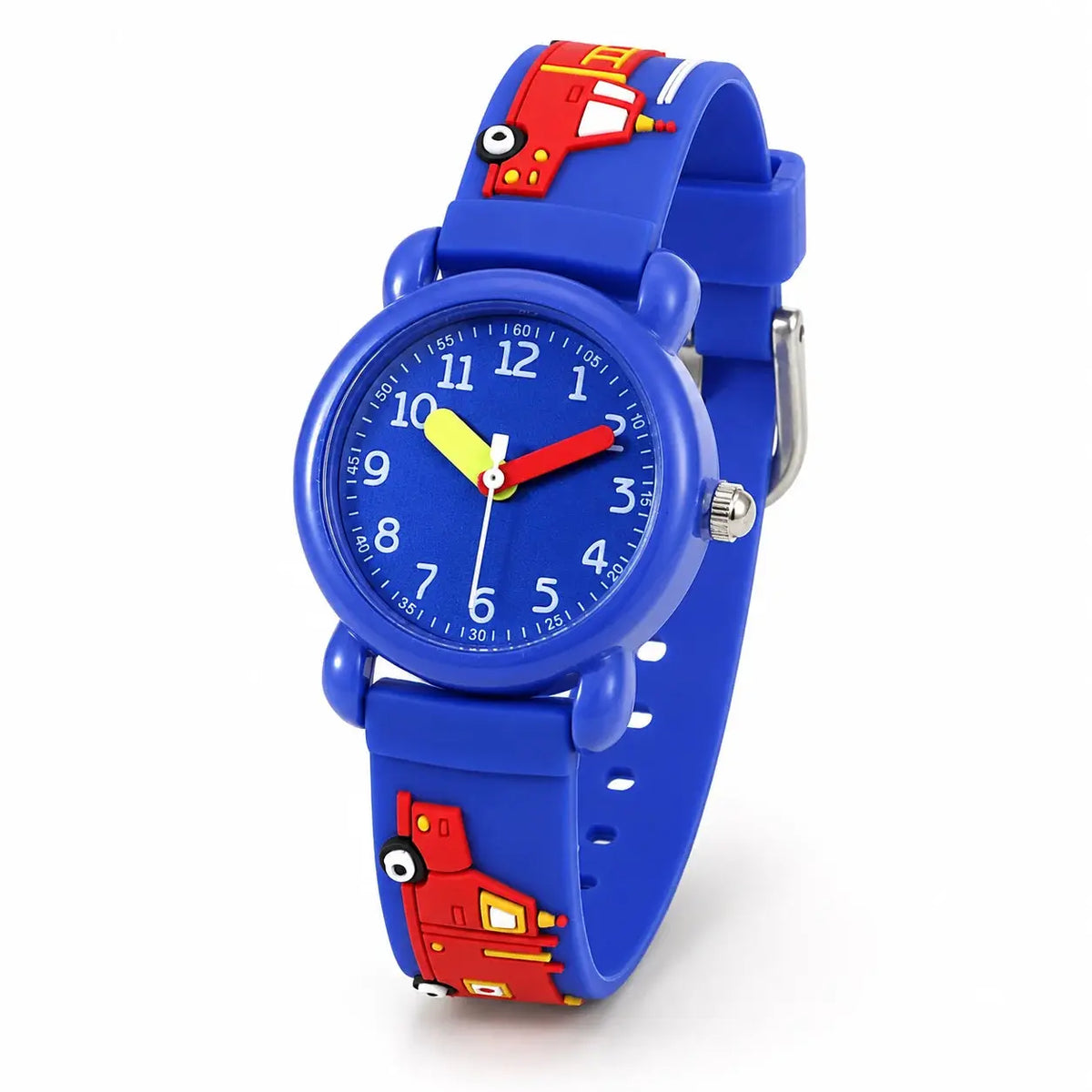 Montre Pompier Enfant - Bracelet 3D & Apprendre l'Heure