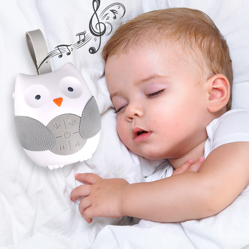 La Boîte à Musique Hibou Endormi pour Chevet | Apaiseur de Berceau Portable