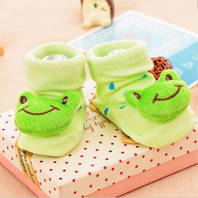 Paire de chaussette grenouille pour bébé