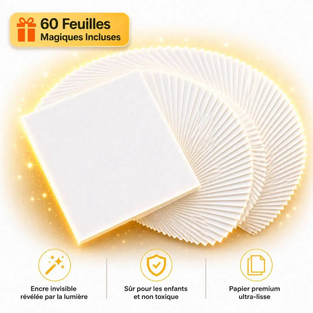 Papier Magique à l'Eau Enfant — Dessine · L'Eau Révèle les