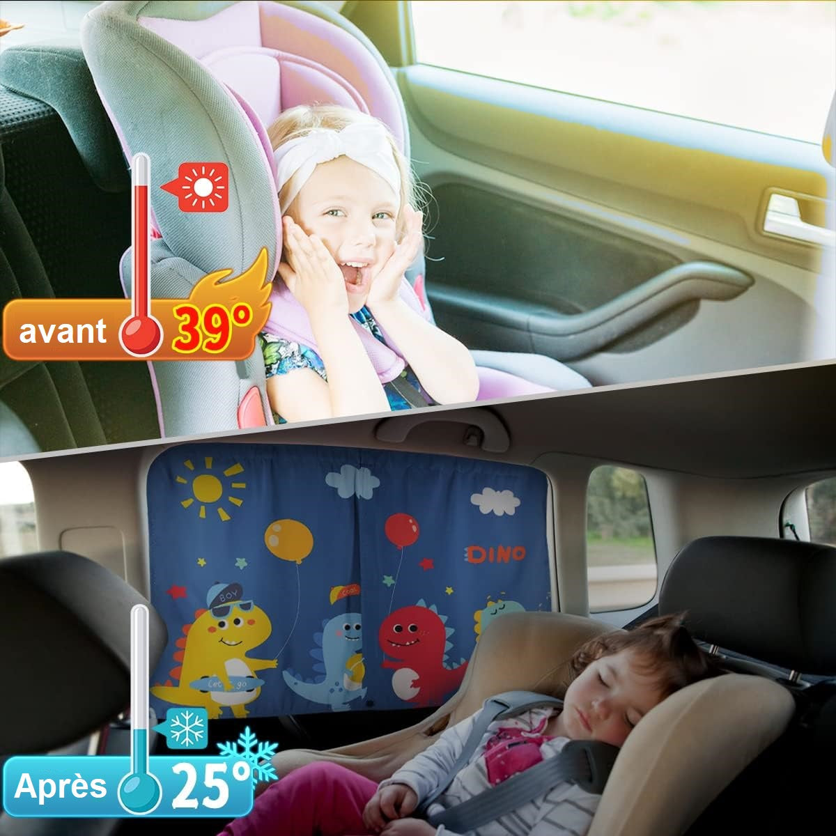 Pare Soleil Voiture pour Bébé | SunSafe