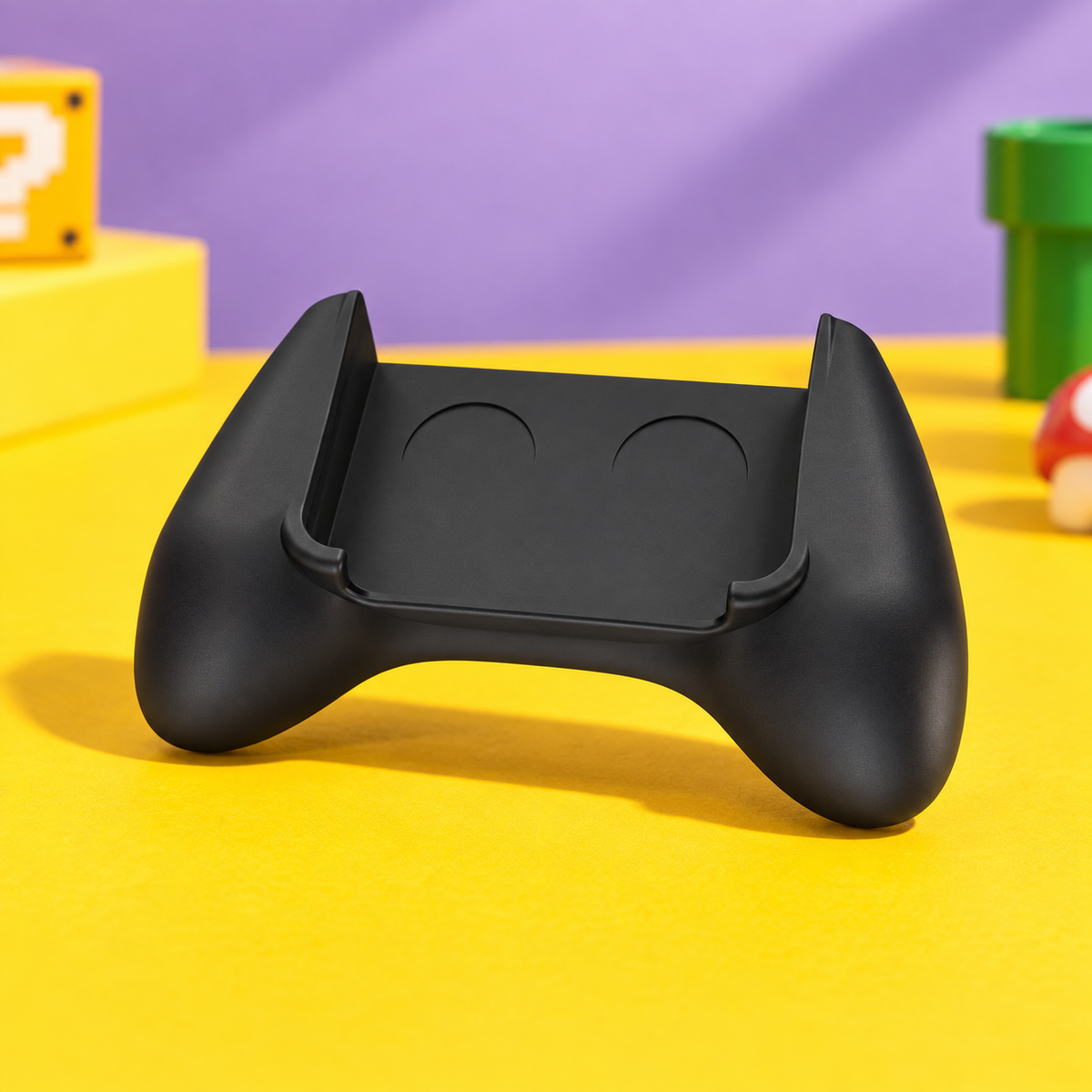 Poignée Manette pour Console R36S — Grip Ergonomique Noir