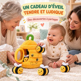 Peluche Abeille Sensorielle – Ruche Interactive pour Bébé
