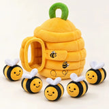Peluche Abeille Sensorielle – Ruche Interactive pour Bébé