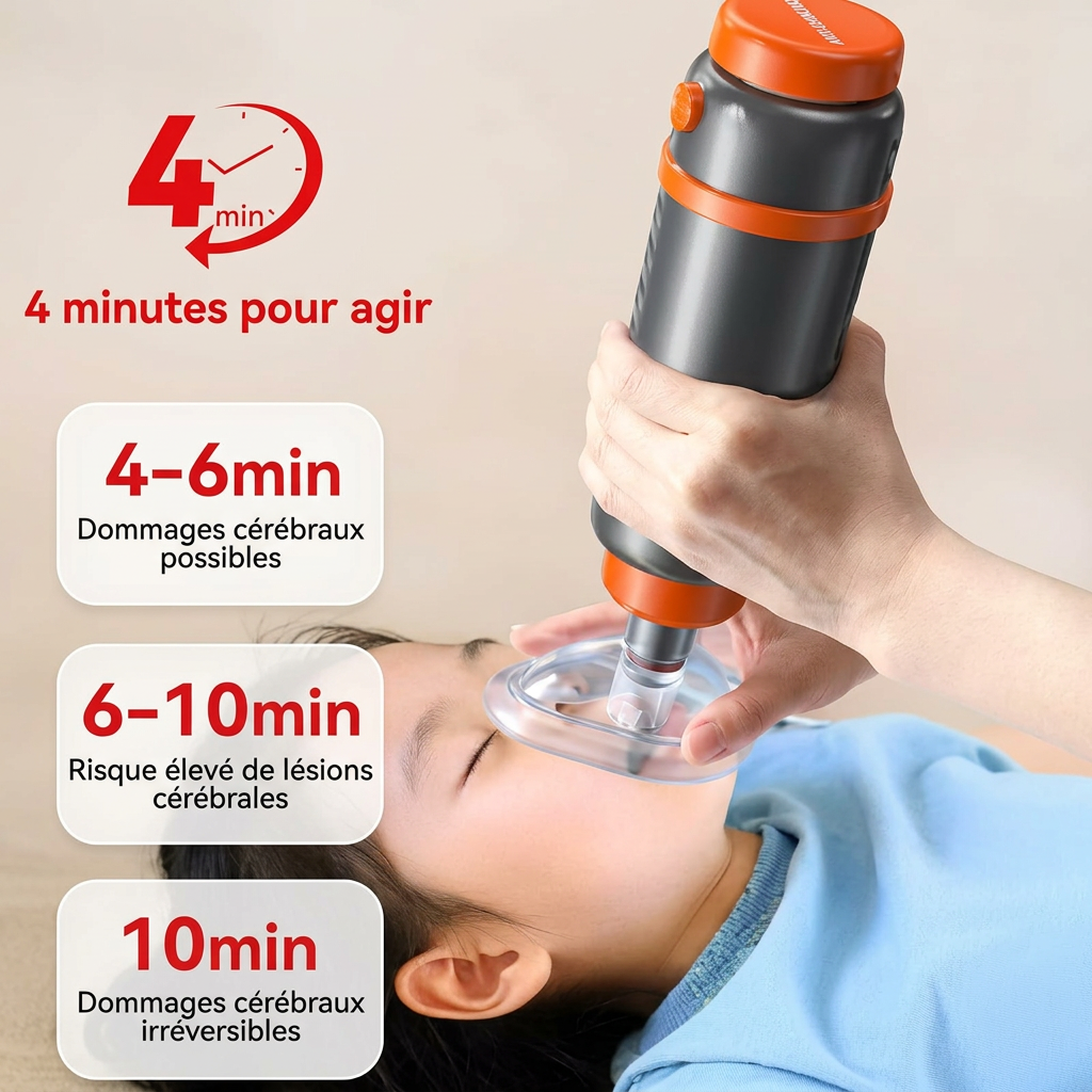 Securilife Family dispositif anti-étouffement avec 3 masques