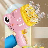 Pistolet à bulles dinosaure 40 trous lumineux - Bubblo