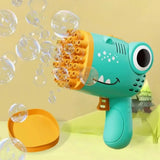 Pistolet à bulles dinosaure 40 trous lumineux - Bubblo