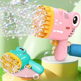 Pistolet à bulles dinosaure 40 trous lumineux - Bubblo
