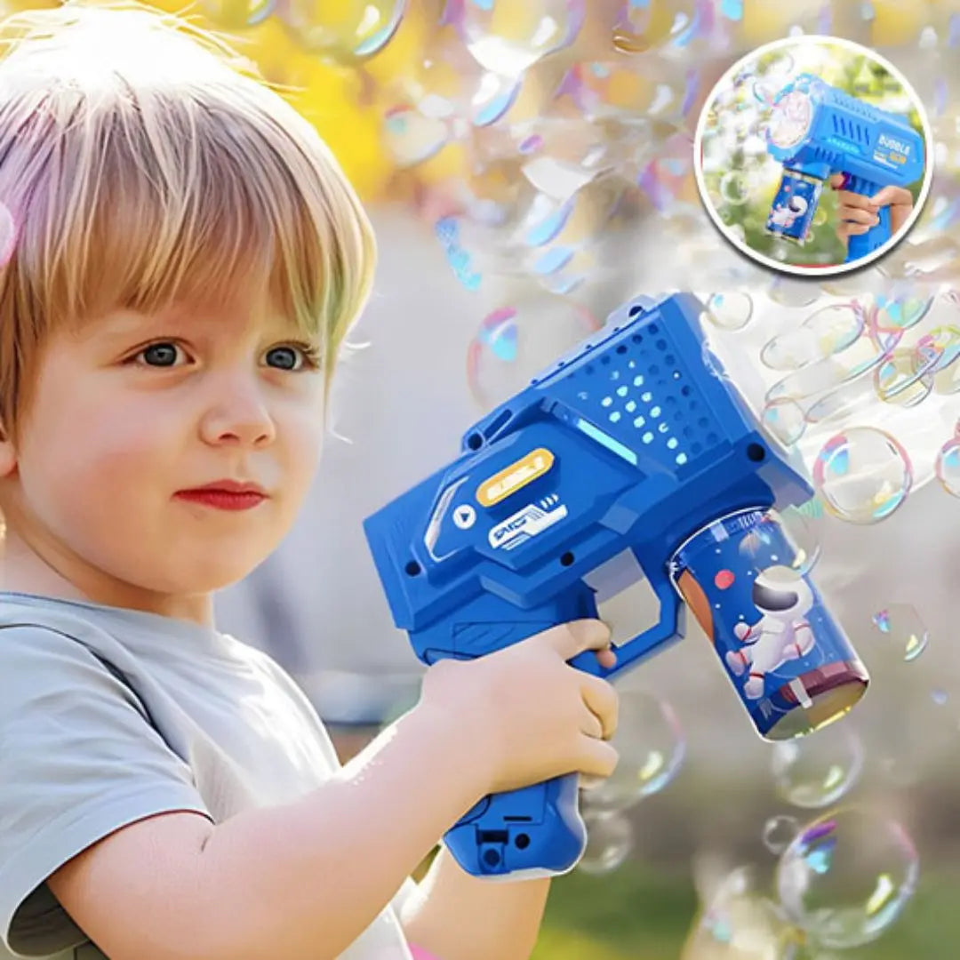 Pistolet à bulles lumineux – 5000 bulles/min - BuBBLE GUN