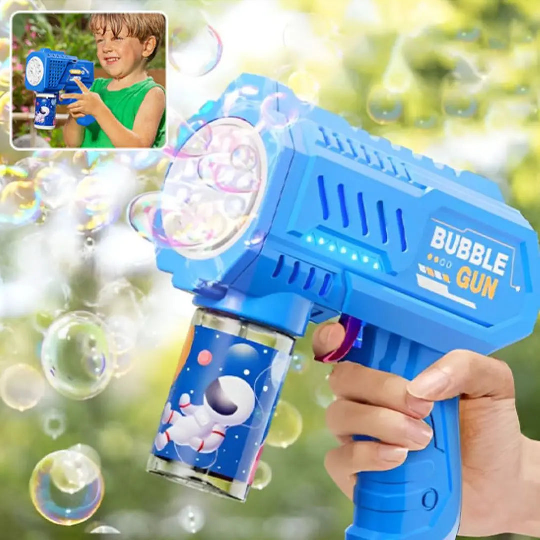 Pistolet à bulles lumineux – 5000 bulles/min - BuBBLE GUN