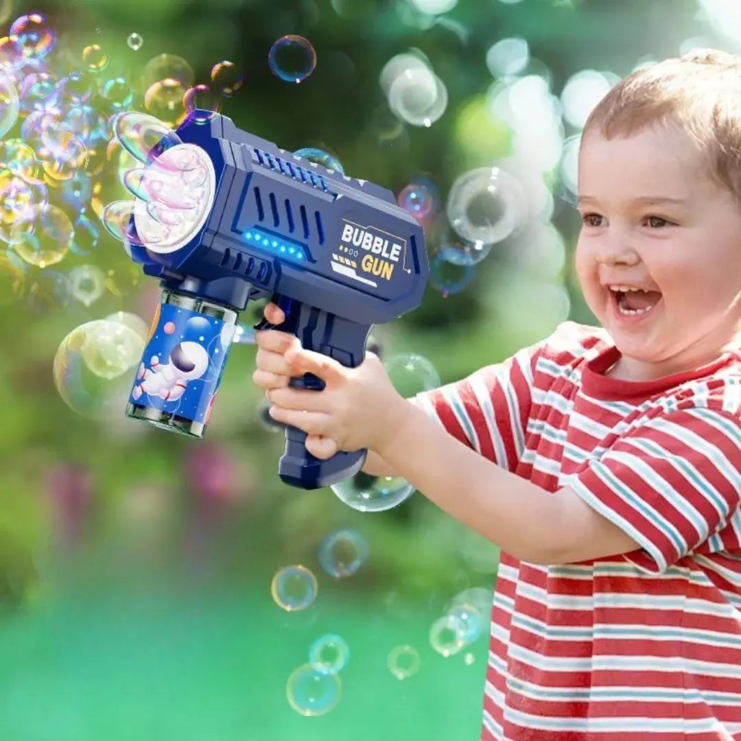 Pistolet à bulles lumineux – 5000 bulles/min - BuBBLE GUN