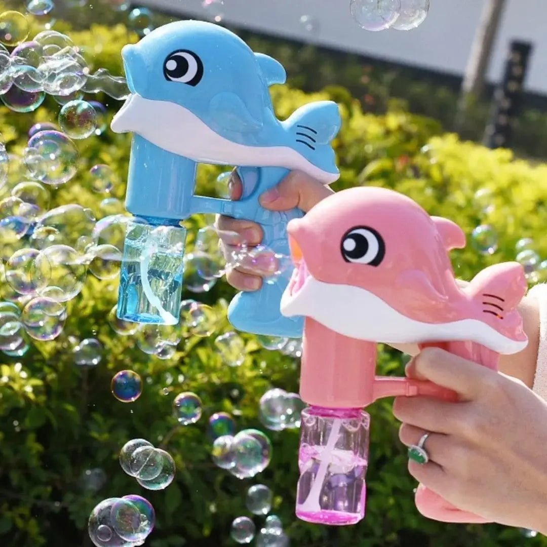Pistolet à bulles lumineux pour enfants - BuBBLE DAUPHIN