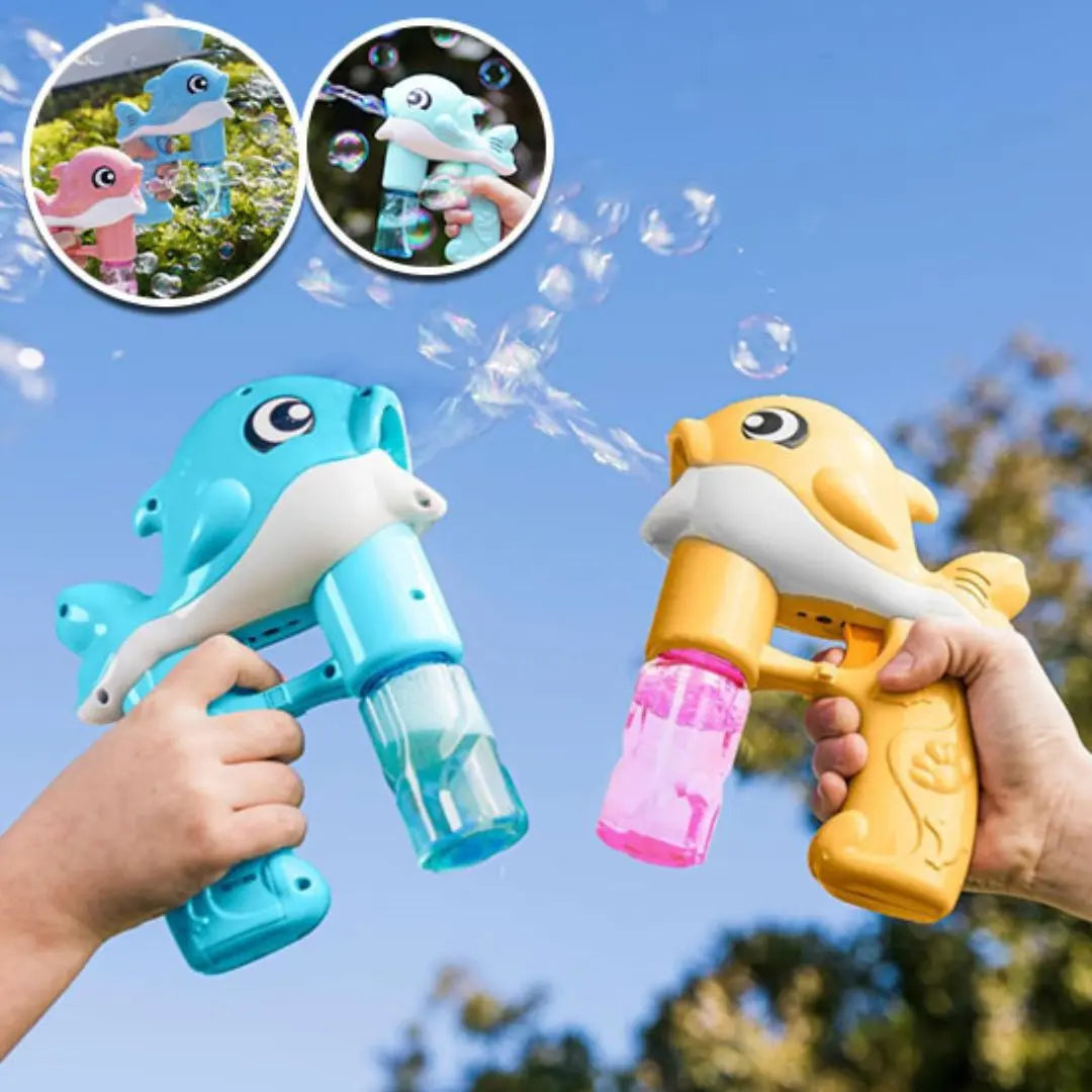 Pistolet à bulles lumineux pour enfants - BuBBLE DAUPHIN