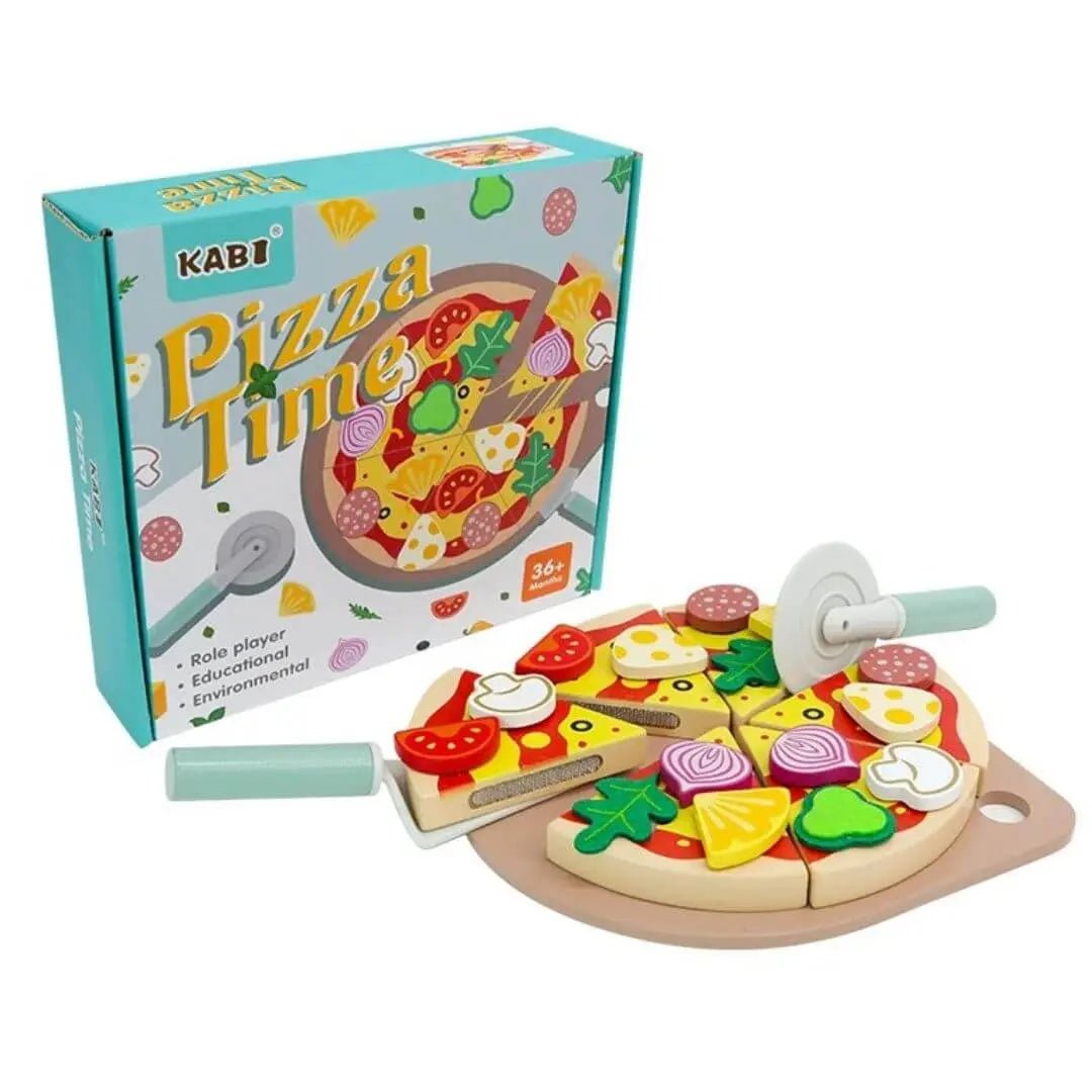 Pizza en Bois Jouet à Garnir – PizzaPlay