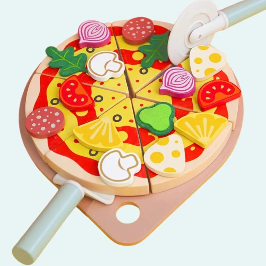 Pizza en Bois Jouet à Garnir – PizzaPlay